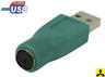 View Item USB to PS2 Female Adapter Plug Convertor for PC